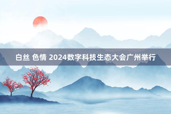 白丝 色情 2024数字科技生态大会广州举行