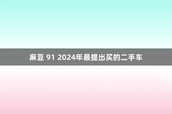 麻豆 91 2024年最提出买的二手车