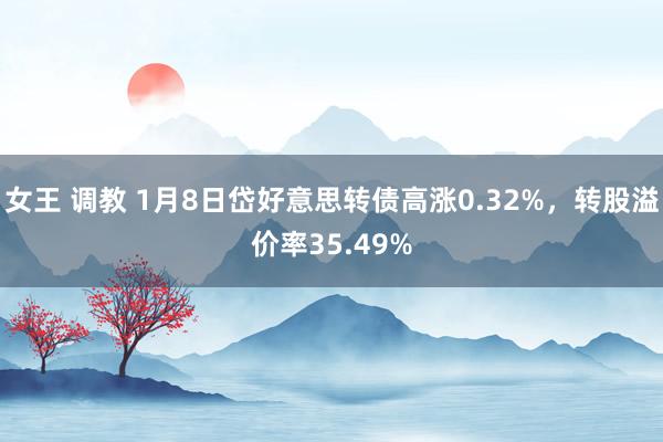 女王 调教 1月8日岱好意思转债高涨0.32%，转股溢价率35.49%