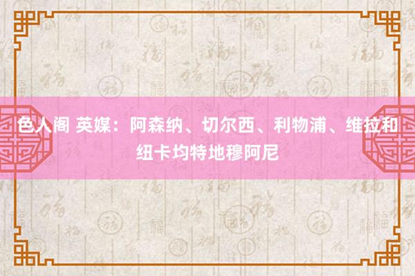 色人阁 英媒：阿森纳、切尔西、利物浦、维拉和纽卡均特地穆阿尼