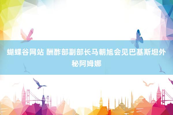 蝴蝶谷网站 酬酢部副部长马朝旭会见巴基斯坦外秘阿姆娜